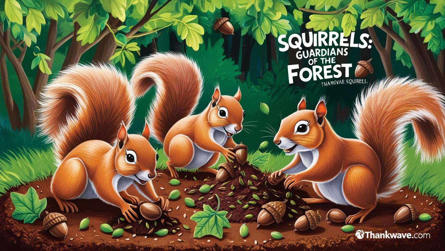 "Squirrels, your role in planting trees and spreading seeds makes the world a better place!"