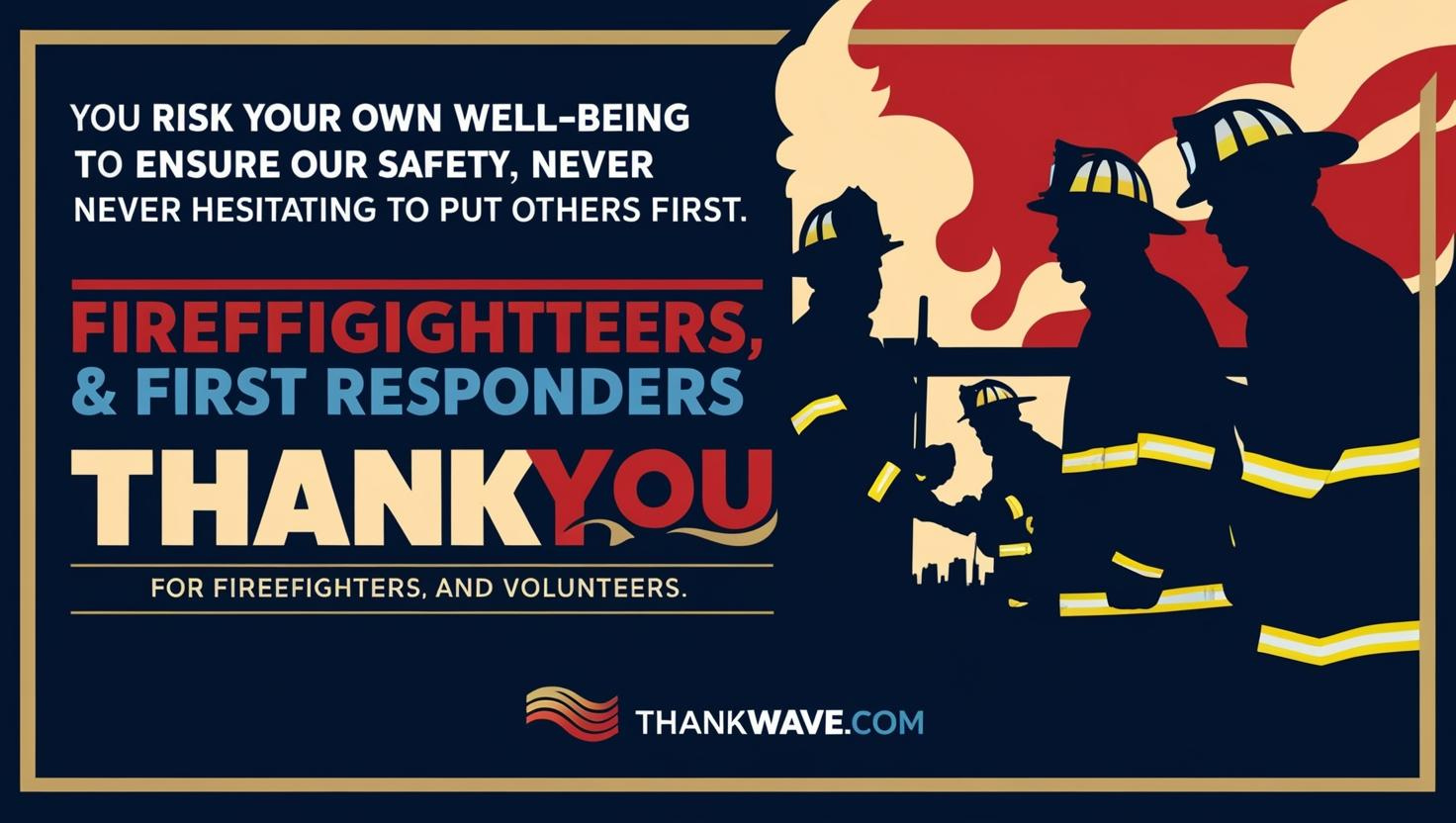 You risk your own well-being to ensure our safety, never hesitating to put others first.