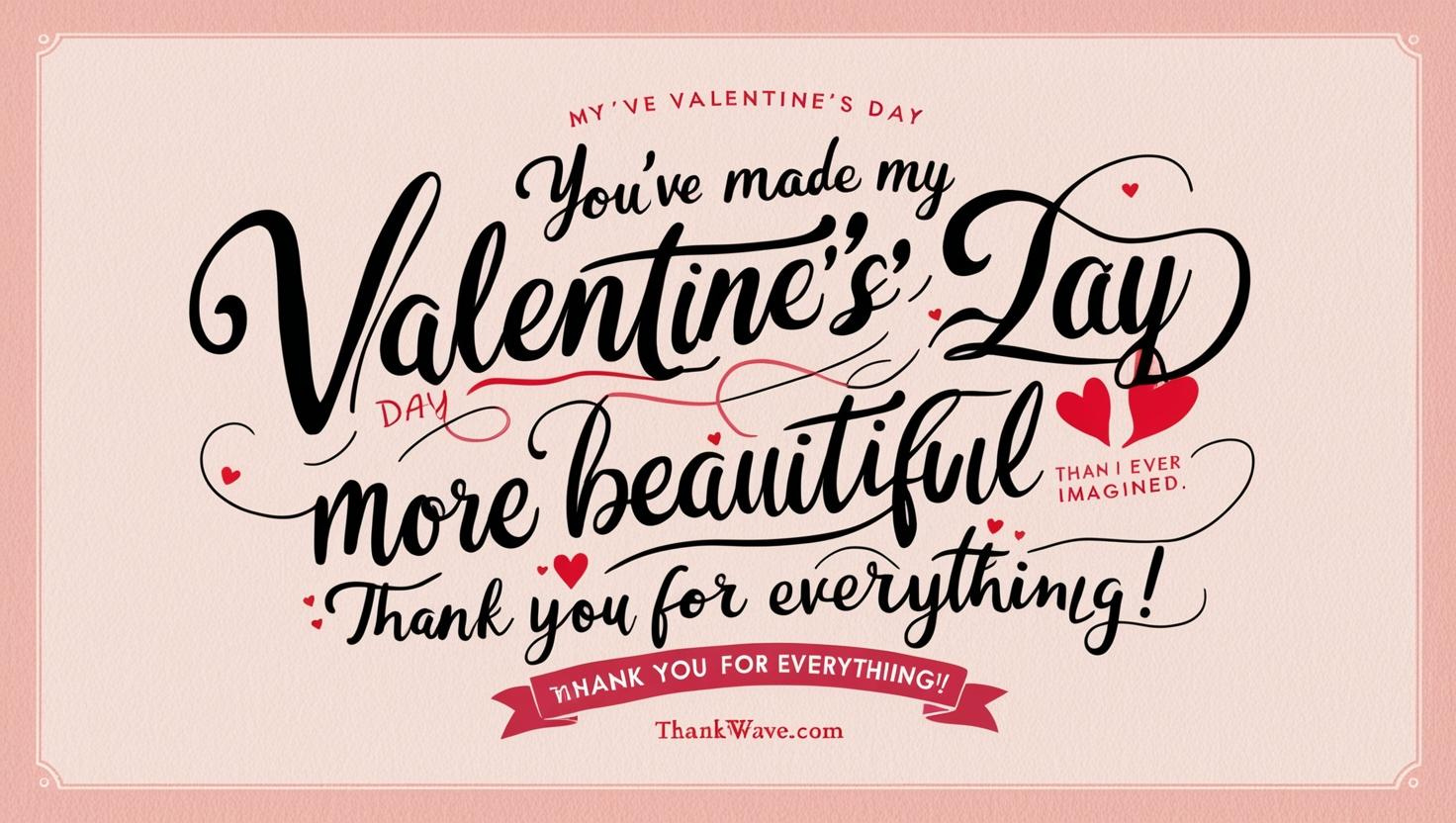 You’ve made my Valentine’s Day more beautiful than I ever imagined. Thank you for everything!