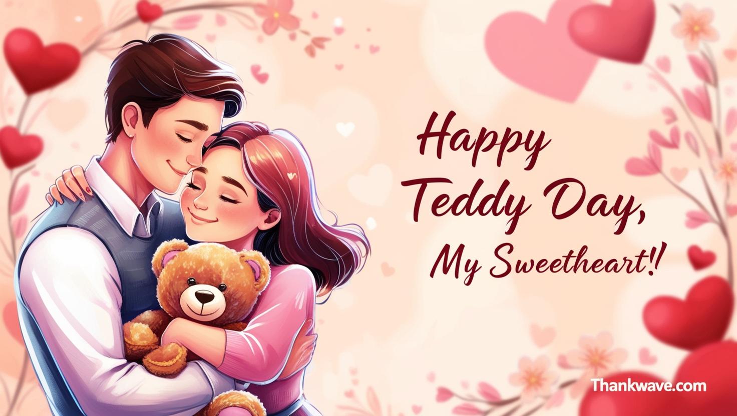 Teddy bears are cute, but nothing compares to you! Happy Teddy Day, my sweetheart!"