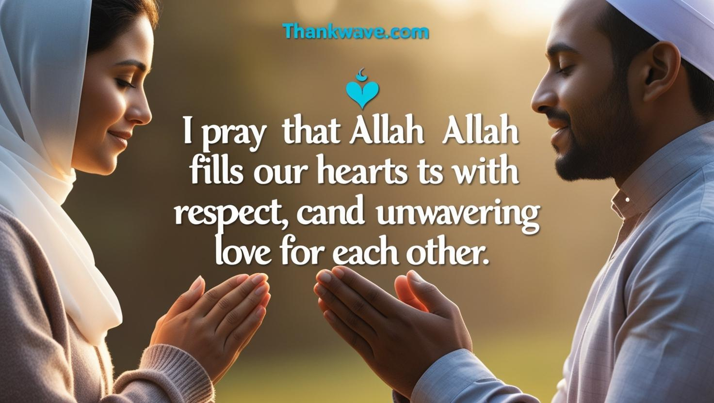 I pray that Allah fills our hearts with respect, care, and unwavering love for each other.