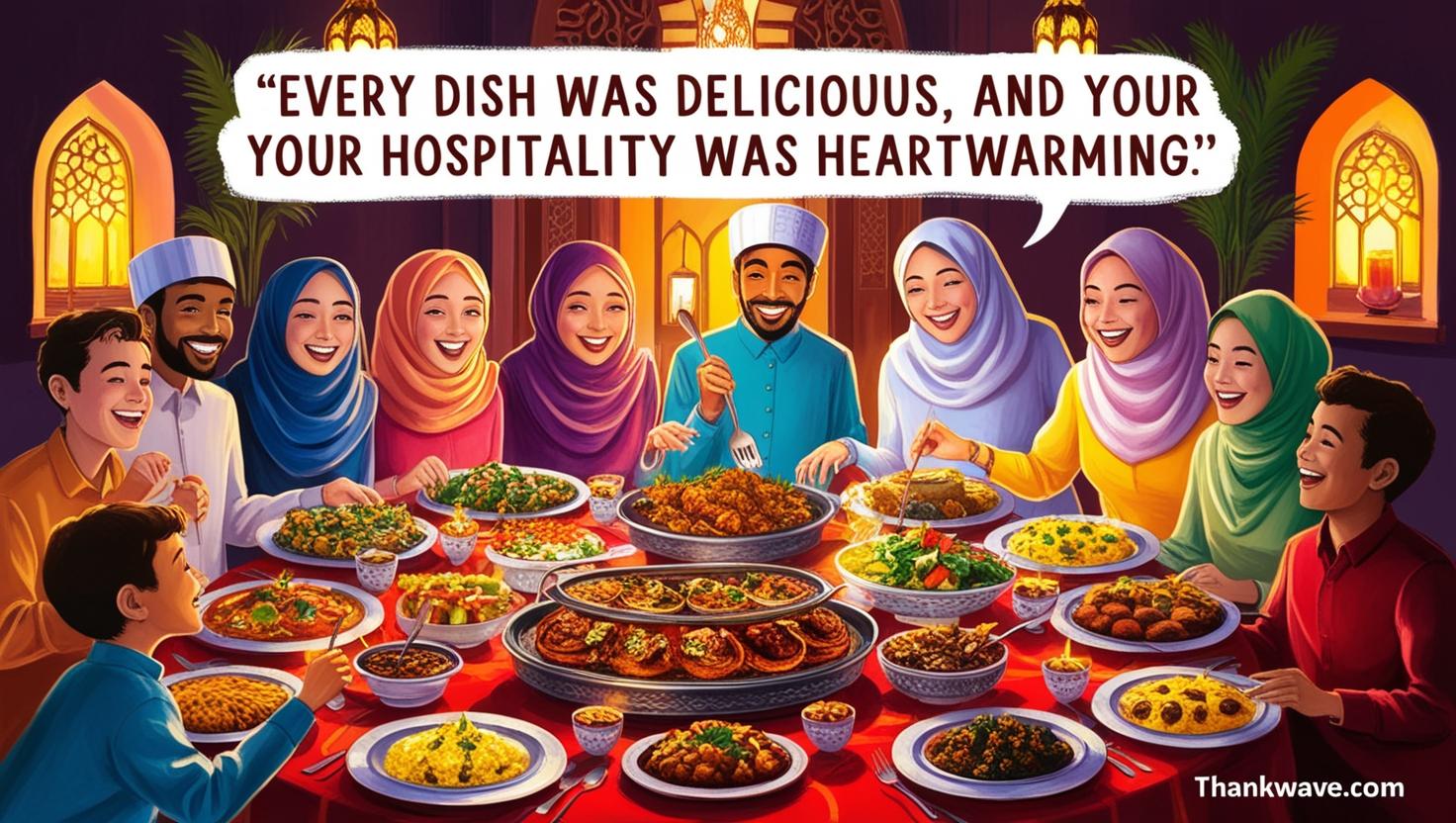 Every dish was delicious, and your hospitality was heartwarming. Thank you!