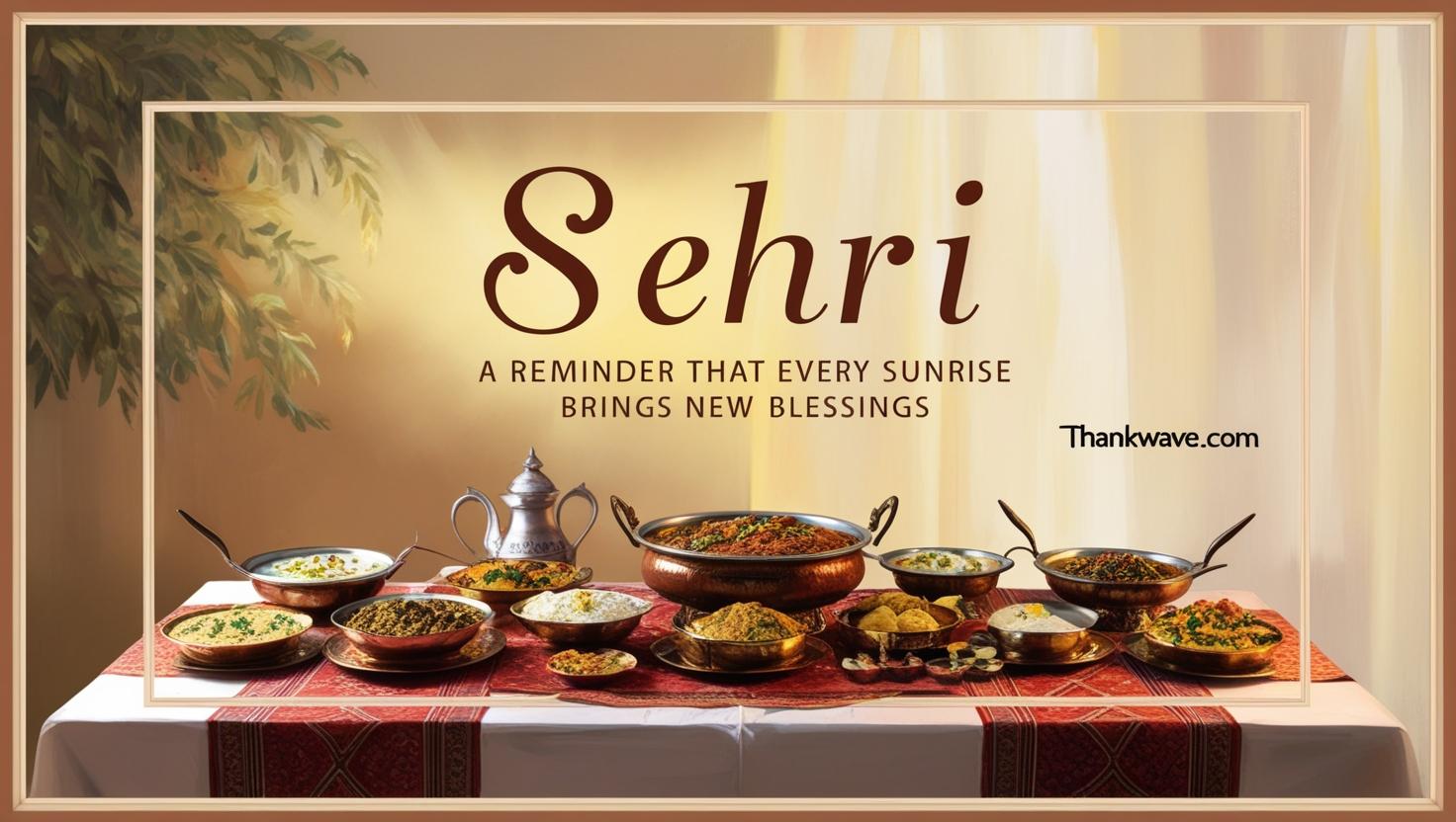 Sehri is a reminder that every sunrise brings new blessings.