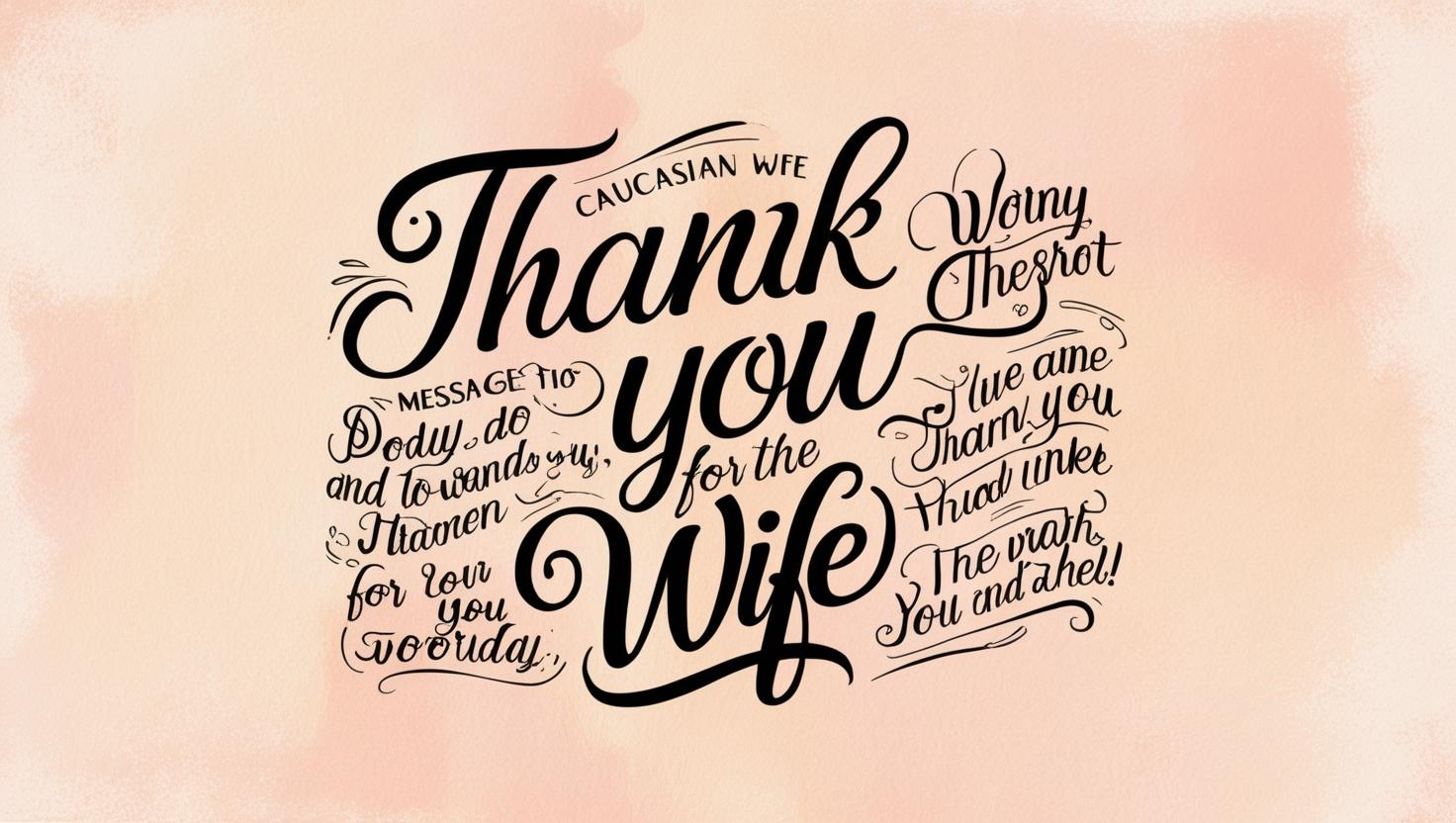 Thank You Messages For Wife