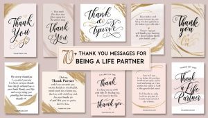 70+ Thank You Messages for Being a Life Partner