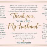 Heartfelt Thank You Messages and Love Quotes for Your Husband