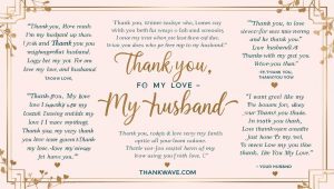 Heartfelt Thank You Messages and Love Quotes for Your Husband