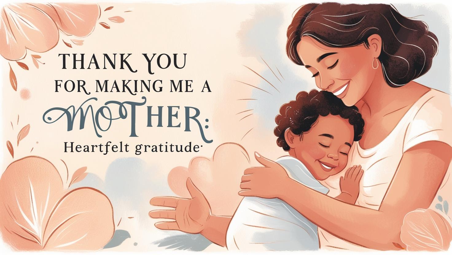 Thank You for Making Me a Mother: Heartfelt Gratitude